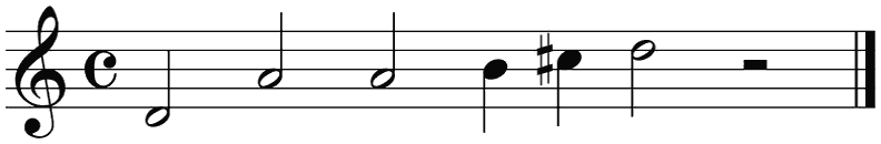 Notenbalk regel 1 (rit)