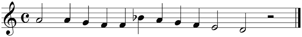 Notenbalk regel 3 (rit)