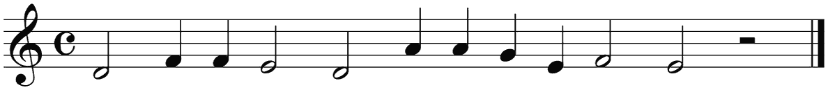 Notenbalk regel 3 (rit)