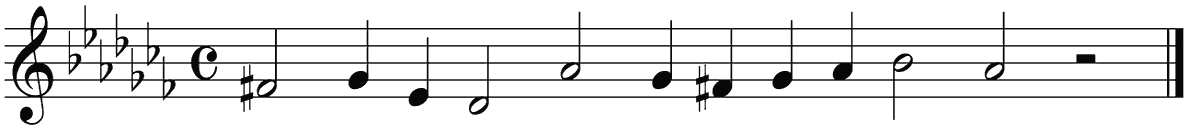 Notenbalk regel 5 (rit)