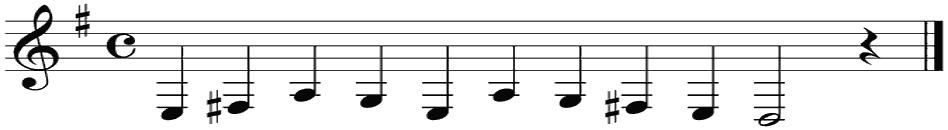 Notenbalk regel 4 (iso)