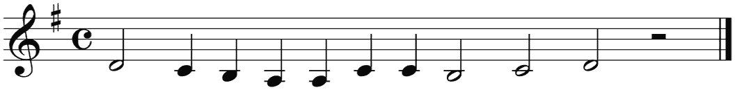 Notenbalk regel 5 (rit)