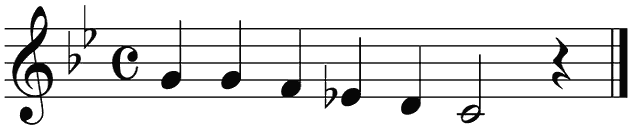 Notenbalk regel 4 (iso)