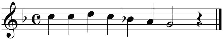Notenbalk regel 6 (iso)