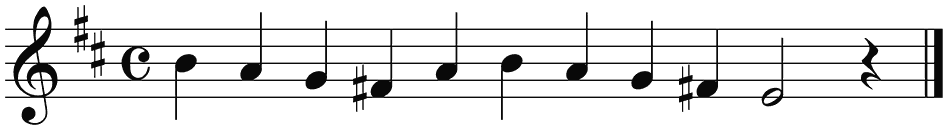Notenbalk regel 1 (iso)