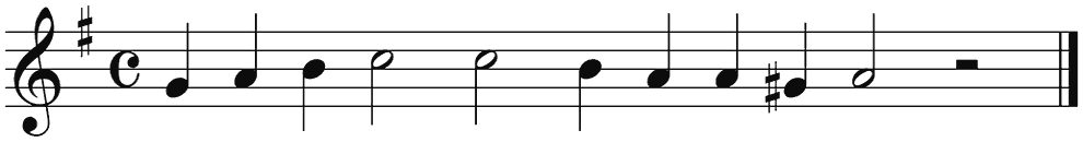 Notenbalk regel 4 (rit)
