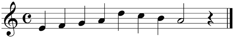 Notenbalk regel 2 (iso)