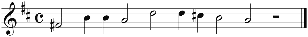 Notenbalk regel 3 (rit)