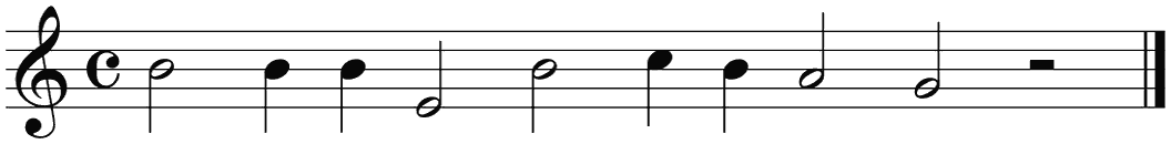 Notenbalk regel 1 (rit)