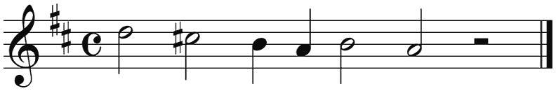 Notenbalk regel 2 (rit)