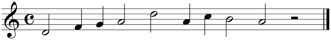 Notenbalk regel 5 (rit)