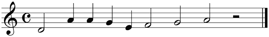 Notenbalk regel 1 (rit)