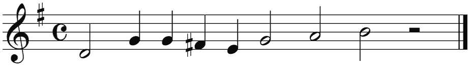 Notenbalk regel 6 (rit)
