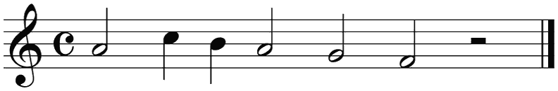Notenbalk regel 7 (rit)