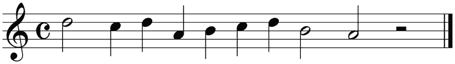 Notenbalk regel 5 (rit)