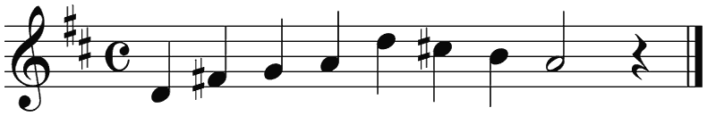 Notenbalk regel 4 (iso)
