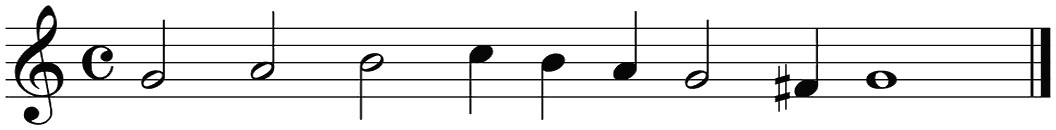Notenbalk regel 6 (rit)