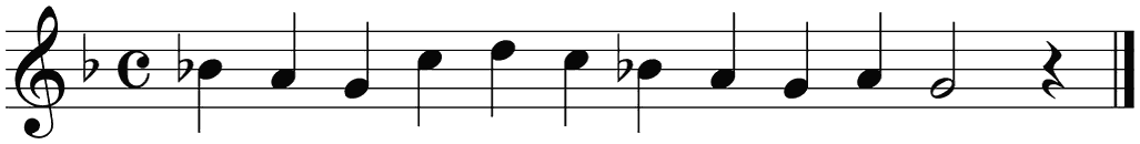 Notenbalk regel 6 (iso)
