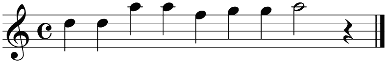 Notenbalk regel 6 (iso)